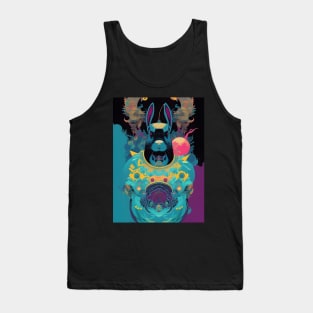 Colorful Year of the Rabbit 08 AI Art Tank Top